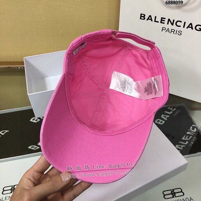 Balenciaga男女同款帽子 巴黎世家刺繡字母棒球帽鴨舌帽  mm1412